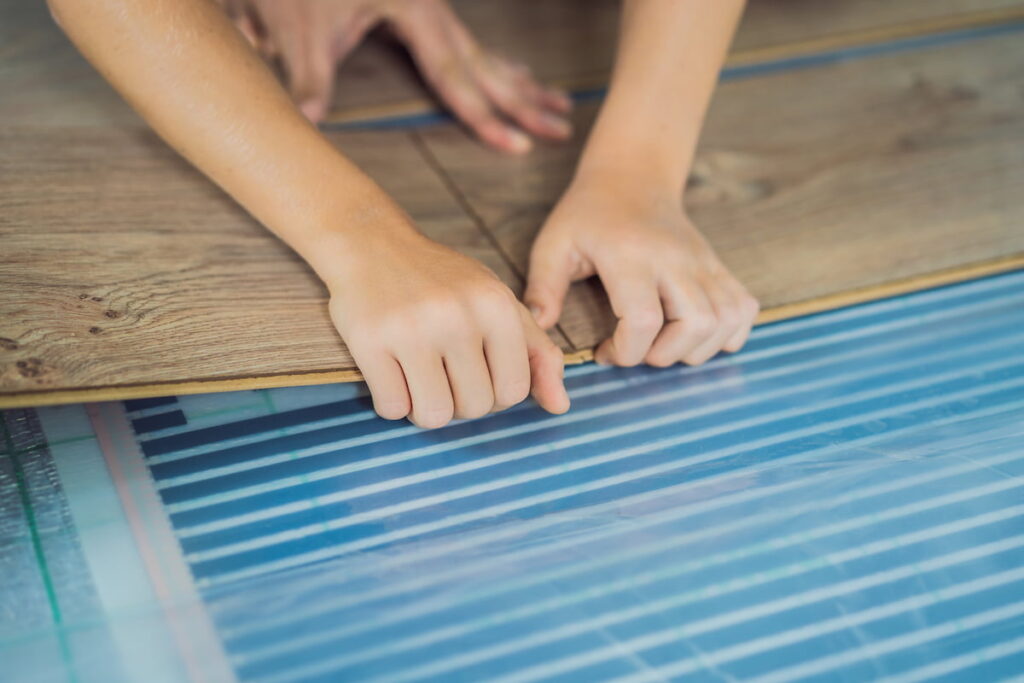 Suelo radiante laminado